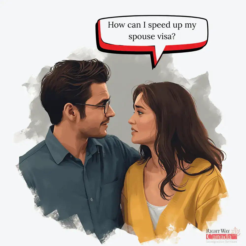 How can I speed up my spouse visa?