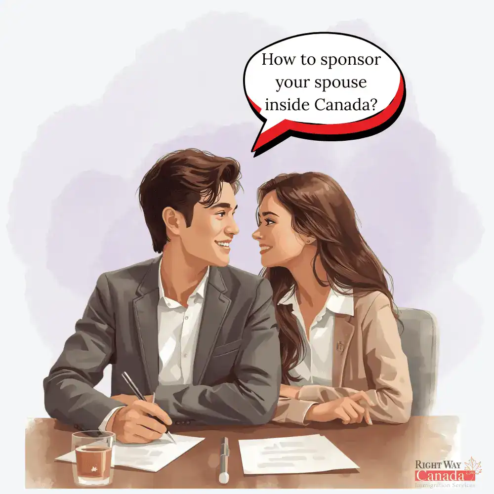 How to sponsor your spouse inside Canada?