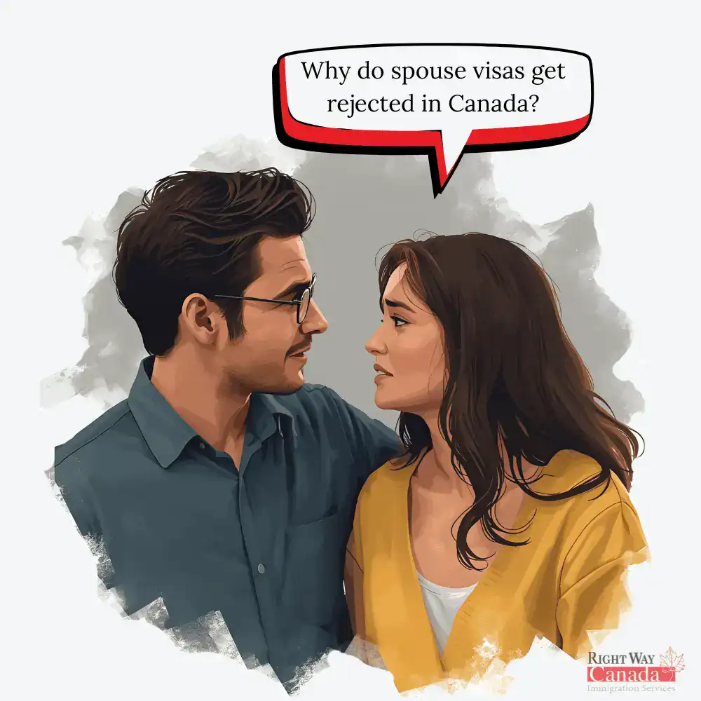 Why do spouse visas get rejected in Canada?