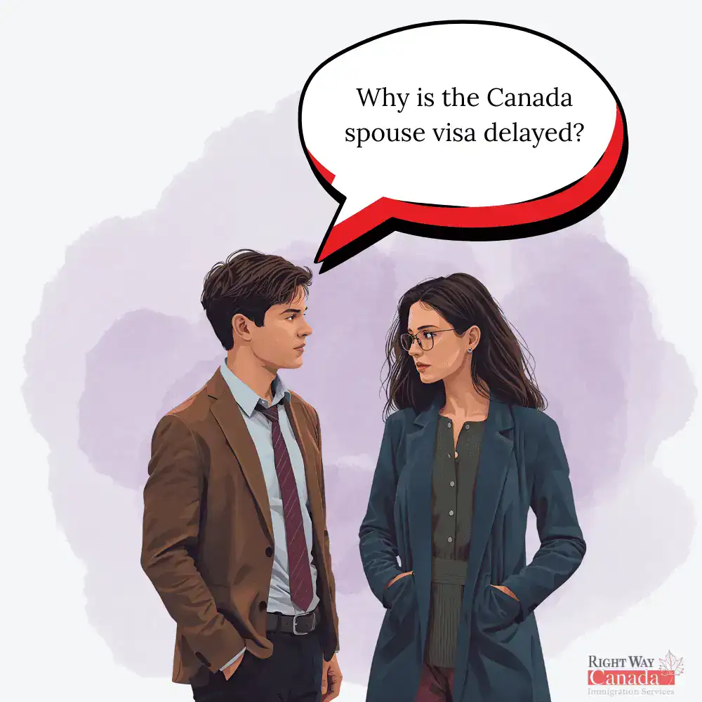 Why is the Canada spouse visa delayed?