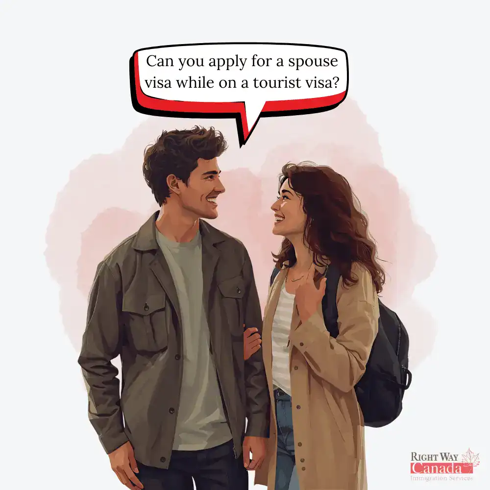 Can you apply for a spouse visa while on a tourist visa?