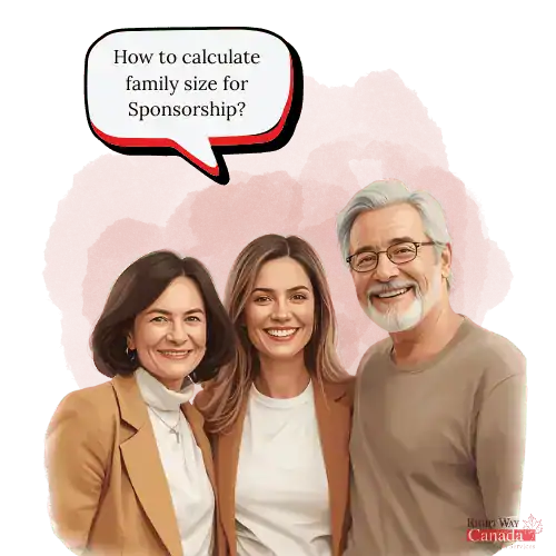 How to calculate family size for Sponsorship?