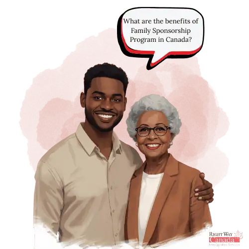 What are the benefits of family sponsorship in Canada?