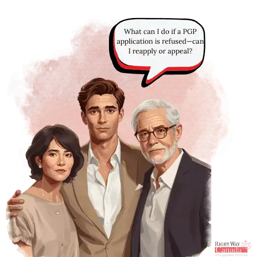 What can I do if a PGP application is refused—can I reapply or appeal?