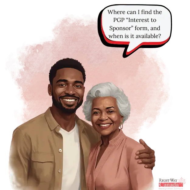 Where can I find the PGP “Interest to Sponsor” form, and when is it available?