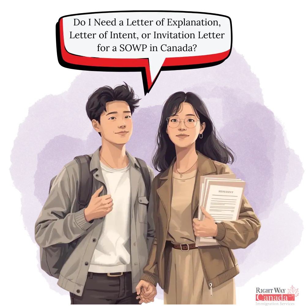 Do I Need a Letter of Explanation, Letter of Intent, or Invitation Letter for a SOWP in Canada
