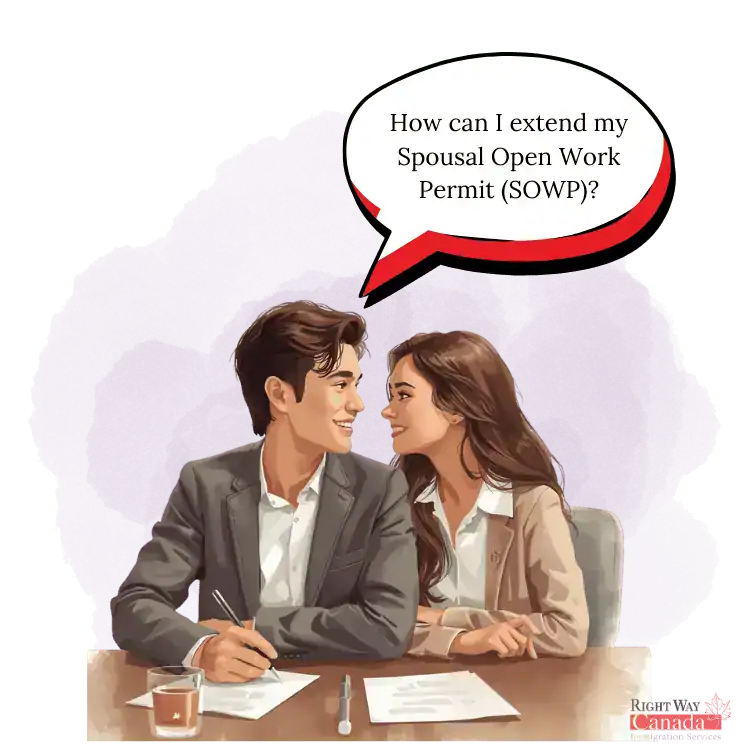 How can I extend my Spousal Open Work Permit (SOWP)