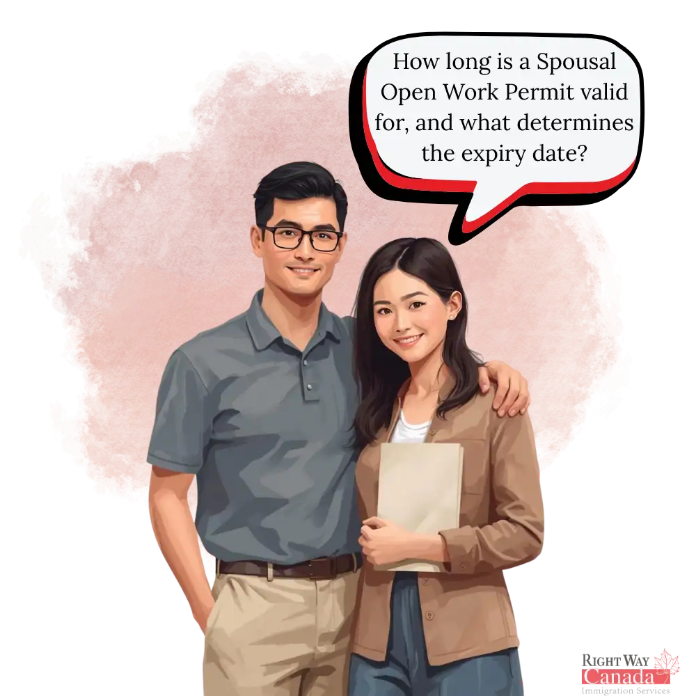 How long is a Spousal Open Work Permit valid for, and what determines the expiry date?