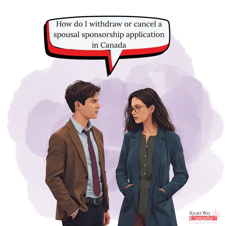 How do i withdraw or cancel a spousal sponsorship application in Canada_