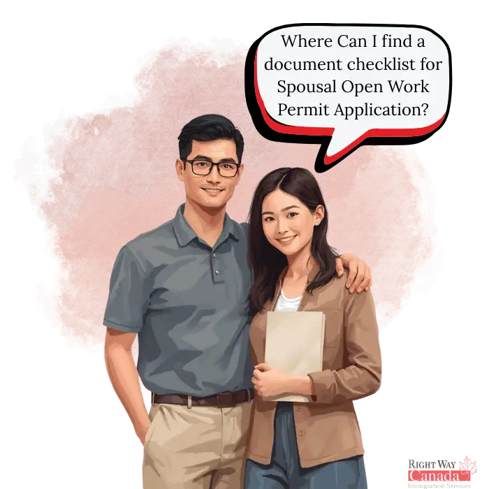 Where Can I find a document checklist for Spousal Open Work Permit Application?