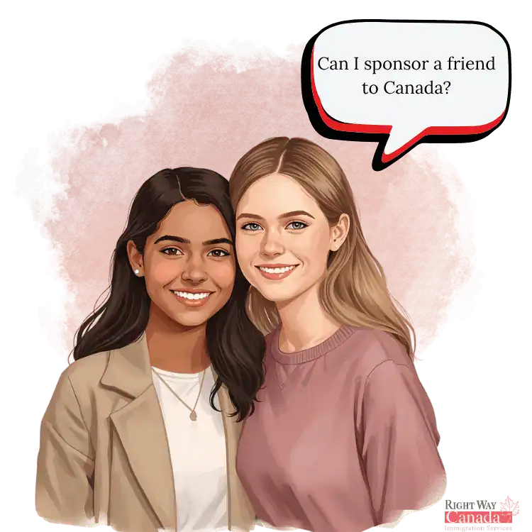 Can a Canadian citizen or permanent resident sponsor a friend to Canada