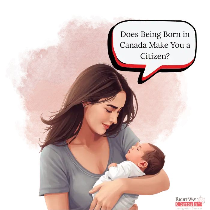 Child Born In Canada Representing Canadian Citizenship By Birth