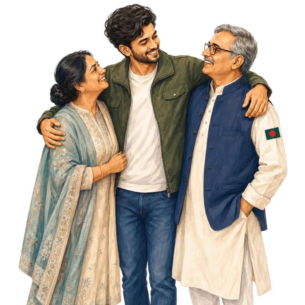 Parents and grandparents reuniting with family in Canada through a Super Visa application from Bangladesh