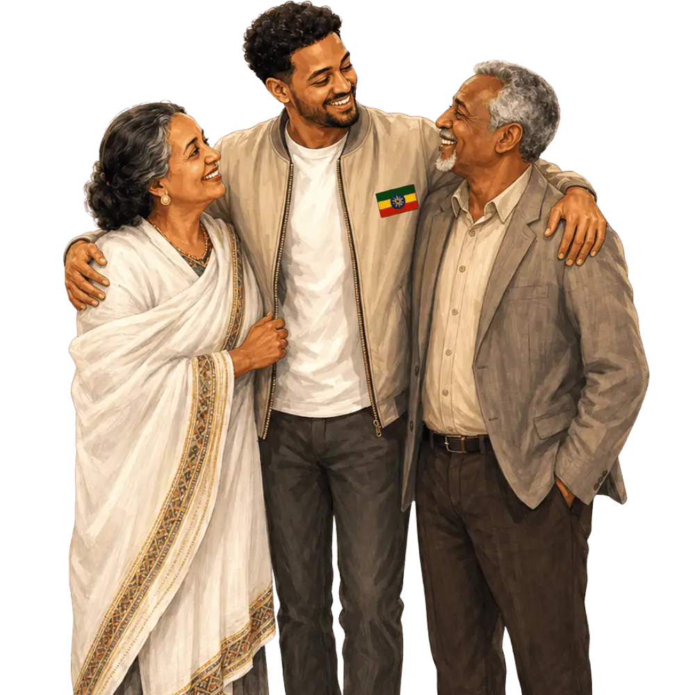Parents and grandparents reuniting with family in Canada through a Super Visa application from Ethiopia
