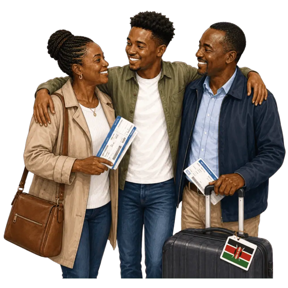 Parents and grandparents reuniting with family in Canada through a Super Visa application from Kenya