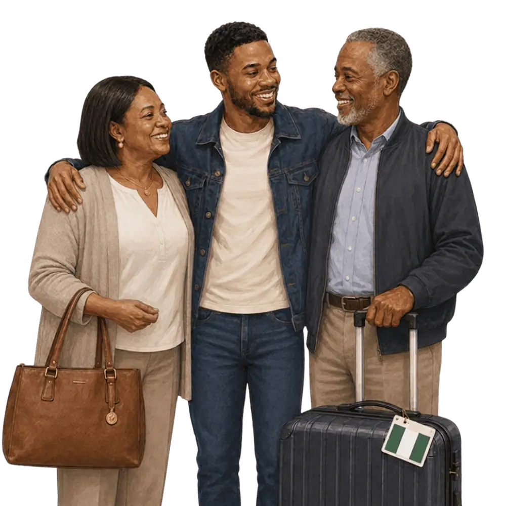 Parents and grandparents reuniting with family in Canada through a Super Visa application from Nigeria